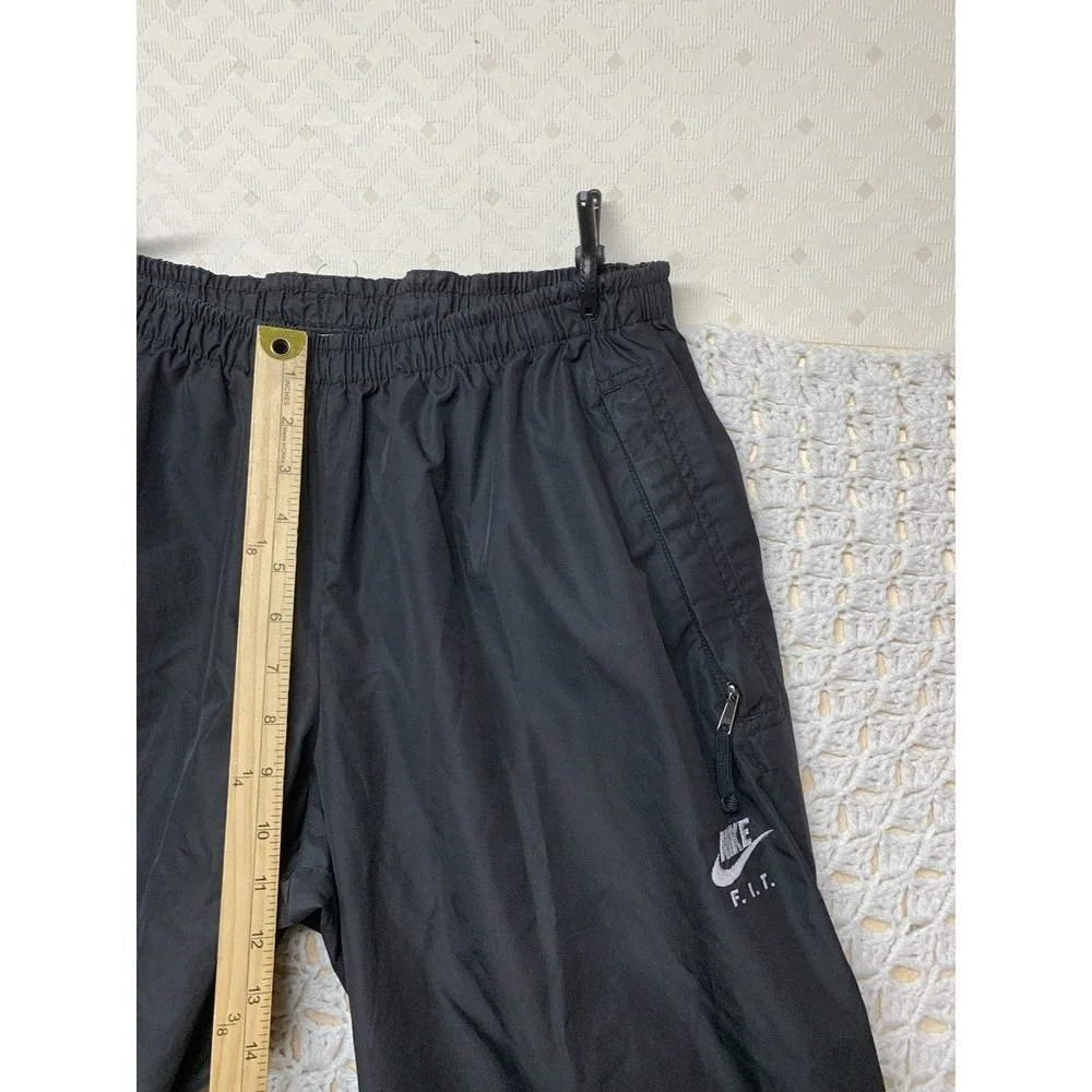 Vintage 90s Nike ACG Windbreaker‎ Track Pants Mens L Black Swoosh Zip Ankle